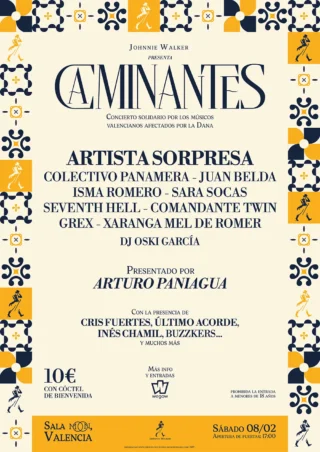 Caminantes: Concierto Solidario en Apoyo a los Músicos Valencianos Afectados por la DANA