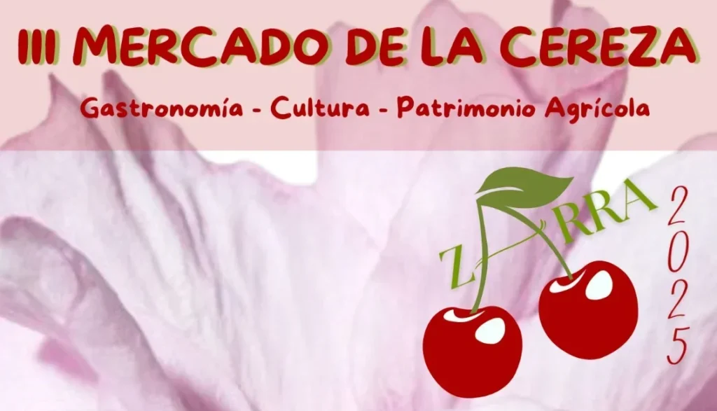 cartel mercado de la Cereza Zarra