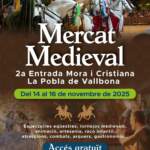La Pobla de Vallbona celebra su gran Mercado Medieval del 14 al 16 de noviembre